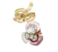 QQLADY 1 Uds. Clips decorativos brillantes con forma de flor, broche de diamantes de imitación, Clip para zapato, hebilla con abalorio para mujer, accesorios para zapatos de novia y boda