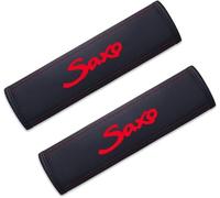 QQLADY 2 Piezas Almohadilla de Protectores Cinturon de Seguridad de Coche para Citroen Saxo, Asiento Cinturón Cubiertas, CóModas Y Suaves Accesorios de Interior,B Red