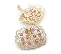 QQLADY 2 uds hebilla Clip de zapato de diamantes de imitación Clips decorativos brillantes decoraciones de zapatos de mujer