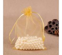 QQLADY 50 Bolsas de Organza de 7 x 9 cm, 9 x 12 cm, 10 x 15 cm, 13 x 18 cm, 15 x 20 cm, 17 x 23 cm, Bolsas para Embalaje de Joyas, Cajas para Regalos de Dulces, Bodas, Fiestas de cumpleaños