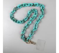 QQLADY Cadena de eslabones acrílicos Coloridos para teléfono móvil, cordón de 80cm para Colgar en el Cuello, Fundas para teléfono móvil, Cadenas, Accesorios de Correa, joyería para Mujer