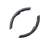 QQLADY Funda Volante Coche para VW Vento/ID.4 Pro/Golf Life, Funda de Volante de Ante de Dos Secciones, Antideslizante, Duradera, Transpirable, Absorbe Sudor, Ultra Fina,A Grey