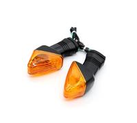QQLADY Indicador señal Giro Compatible Con Kawasaki Para NINJA ZX6R 600 KLE 500 650 Z750 Luz Indicadora Señal Motocicleta Delantera Trasera(Amber)