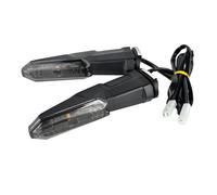 QQLADY Indicador señal Giro Compatible Con Kawasaki Para Z900 Z1000 Z800 Z750 Z650 Z300 Z400 Z125 Z900RS Luz Señal Giro Motocicleta(2pcs smoke)