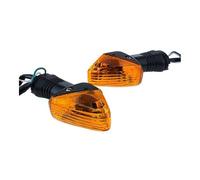 QQLADY Indicador señal Giro Intermitente Delantero Trasero Motocicleta Compatible Con Kawasaki Para ZX-6R ZX-6RR Z750S KLE 500/650(Yellow)