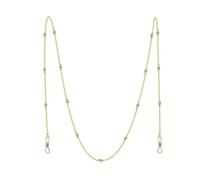 QQLADY Oro Plata Negro Serpiente Enlace Anteojos Cadenas Gafas de lectura Gafas de sol Correa Cordón Mascarilla Cuello Banda para la cabeza