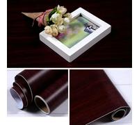 QQLADY Rollo de Papel Tapiz de Vinilo con Vetas de Madera Impermeable para el hogar Escritorio Armario Puerta Muebles renovación Pegatinas despegables Decoraciones para el hogar.