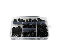 QQLADY Tornillos De Carenado para Du&Cati para ST2 para ST3 para ST4 1997-2006 2007 Kit Completo Tornillos Carenado Motocicleta Tuercas Tornillos para Carrocería Acero Clips Sujeción(Black)