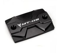 QQLADY Z For MT09 MT-09 FZ09 2015-2019 2020 Piezas de Motocicleta CNC Tapa de llenado de Aceite Tapas de depósito de Tanque de líquido de Frenos Delantero y Trasero X(1 Front Cap-Black)