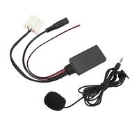 Qqmora Adaptador Bluetooth AUX IN para MX5 2006 en Adelante Easy Plug and Play Music Streaming con Micrófono Manos Libres ABS Metal 1 Unidad