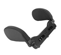 Qqmora Almohada Universal para Reposacabezas de Coche, Cojín de Cuero para un Cómodo Accesorio para Dormir, Ajustable para Adultos y Niños (Negra)