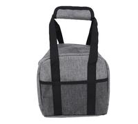 Qqmora Bolsa Individual para Bolas de Bolos Elegante Gris para Transporte y Almacenamiento con Soporte Acolchado Correa Ajustable 21,6x22,2x22,9cm