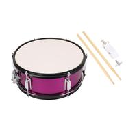 Qqmora Caja Profesional de 14x5,5 Pulgadas con Baquetas, Afinador, Correa para el Hombro, Instrumento de Percusión de Caja de Acero Inoxidable Rojo Rosa para Bateristas y Músicos