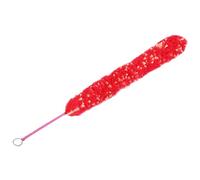 Qqmora Cepillo de Limpieza de Flauta de Nailon de Primera Calidad, Limpiador Suave para Mantenimiento de Flauta, Accesorio Ligero y Portátil para Instrumentos Musicales, Color Rojo