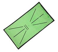 Qqmora Cojín de Ayuda para la Práctica de, Tapete de Bateo Duradero con Detección de Oscilación para Mejorar Las Habilidades, Adecuado para Uso en Interiores y Patios Traseros, 63x33cm