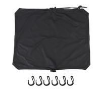 Qqmora Cubierta de Equipaje Elástica Negra de Alta Resistencia Equipaje Trasero para Moto de Nieve ATV Bicicleta, Cubierta de Portaequipajes, de Portaequipajes para Bicicletas (L)