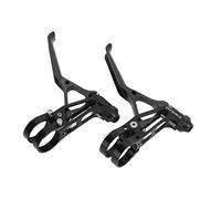 Qqmora de Freno Hueco Ultraligero Palanca de Freno de Aleación de Aluminio Ligera para Bicicleta de Carretera 2 Piezas (Negra)