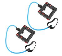 Qqmora Ejercitador Abdominal Rodillo Fitness Mudo con Correa de Tracción para Entrenamientos en Casa, Goma Duradera, Estera de 21x17cm, Ajustable 2 Unidades