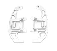 Qqmora Extensión de Paleta de de Volante de Aleación de Aluminio para GLI 2016-2019, Herramienta de Carreras Duradera para Cambios de Marcha Rápidos, 2 Unidades (Plata)