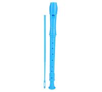 Qqmora Flauta de Clarinete de 8 Orificios Instrumento Musical ABS con Varilla de Limpieza Guía de Instrucciones para Niños Principiantes Clase de Música Jardín de Infantes Escuela (Azul)