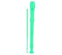 Qqmora Flauta de Clarinete de 8 Orificios Instrumento Musical ABS con Varilla de Limpieza Guía de Instrucciones para Niños Principiantes Clase de Música Jardín de Infantes Escuela (Verde)