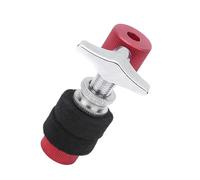 Qqmora Hi-Hat Cymbal Clutch Premium Durable Rojo Negro Accesorio de Instrumento Musical para Jazz Drum Kit 1 Unidad