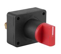 Qqmora Interruptor Aislador de BateríA Universal, Selector de Potencia Compacto y Duradero, Control de Encendido/apagado para Automóvil, Barco, Vehículo Recreativo y Camión, Negro/rojo, 300 A, 1