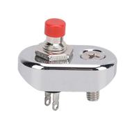 Qqmora Interruptor de Arranque y Parada de Manillar Universal para Motocicletas ATV UTV Dirt Bikes, Interruptor de Control de Aluminio con Reinicio Automático, Fácil Instalación, Tamaño de 1 Pulgada