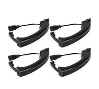 Qqmora Juego de 4 Manijas de Puertas Exteriores 4L0837205B 4L0837205A Diseño de Agarre Cómodo y Duradero de Primera Calidad para Reemplazo de Puertas de Vehículos Delanteras, Traseras,