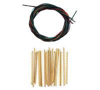 Qqmora Juego de Cuerdas para Guitarra Clásica, Nailon Multicolor con Alambre de Traste de Latón, Repuesto para Guitarra Clásica de 6 Cuerdas, 6 + 19 Alambres de Traste