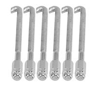 Qqmora Juego de Ganchos de Soporte para Banjo, 24 Uds., Metal Plateado, Resistentes Al Desgaste, Accesorios de Repuesto Duraderos para Mantenimiento de Instrumentos de Ukelele Banjo