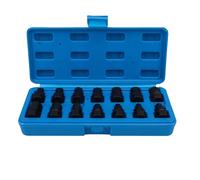 Qqmora Juego de Llaves de Tapón de Drenaje de Aceite, Unidad Cuadrada Hexagonal M16 Duradera de 3/8 Pulgadas para Reemplazo de