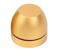 Qqmora Juego de Pies de Soporte de Aislamiento de Altavoz, Almohadillas de Absorción de Impactos de Aleación de Aluminio para Mejorar la Dinámica del Sonido, 4 Unidades (Oro)