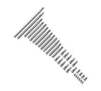 Qqmora Juego de Piezas de Reparación de Clarinete con 13 Rodillos y 21 Tornillos para Mantenimiento de Bricolaje en Casa, Accesorios de Viento de Madera de Acero Inoxidable