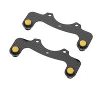 Qqmora Kit de Botones de Bocina de Volante de Fibra de Carbono Durabilidad Mejorada Fácil Instalación Reemplazo de Botón de Bocina Externo para Volante de Carreras Nardi VERTEX 6 Pernos 2 (Botón