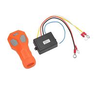 Qqmora Kit de Control Remoto de Cabrestante Inalámbrico a Prueba de Agua, Controlador de Cabrestante Eléctrico de Alta Sensibilidad para Camión ATV, Material de Goma ABS
