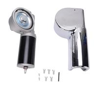 Qqmora Motor de Lona Eléctrico Cubierta Cromada Motor de Accionamiento de Lona de Engranaje de 12V DC 1500W 90:1 45RPM 1125 In-lb 3 4 5 Montaje de Perno con Chavetero para