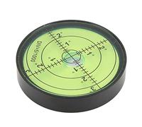 Qqmora Nivel de Burbuja Circular de Alta Precisión, Herramienta de Metal Duradera de 60x12 Mm para Instrumentos de Precisión