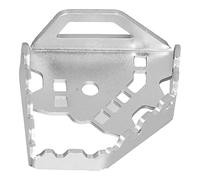 Qqmora Palanca de Freno de Pie, Extensor de Pedal, Aleación de Aluminio de Alta Calidad, Diseño Antideslizante para CRF1000L Africa Twin 14-19, 2 Unidades (Plata)