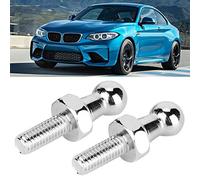 Qqmora Perno de Perno Prisionero de Bola de Aleación de Aluminio Bola de Resistencia Al Desgaste para Puntales de Gas 2 Piezas para capó con Puntas de Gas M8 M6 Plata (M6)