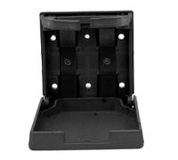 Qqmora Portavasos Plegable, Impermeable, Duradero, Ahorro de Espacio, Almacenamiento de Bebidas para RV SUV, 2 uds. (Negro)