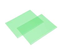 Qqmora Protector de Página B5 Transparente Esmerilado, 50 Unidades, Cubiertas de Encuadernación Impermeables para Presentaciones de Documentos Importantes, 10,2x7,2 Pulgadas (Verde)