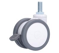 Qqmora Rueda Universal Silenciosa de 3 Pulgadas y 75 Mm para un Movimiento Suave en Bancos de Trabajo y Mesas de Arte - Material TPR Duradero - 1 Unidad