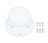Qqmora RV Plumbing Vent Cap Odor Resistant High Strength ABS Plastic Roof Vent Cover for Trailer Motorhome Campervan 5 1/4 Inches Base Diameter (white)