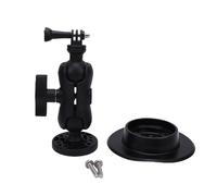 Qqmora Soporte para Cámara de Kayak, Soporte Duradero Ajustable para Deportes Acuáticos, Bote Inflable y Tabla de Remo, Nailon, PVC, Acero Inoxidable (Negra)