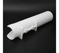 Qqmora Soporte para Caña de Pescar, Diseño de Plástico Resistente con un Orificio para Almacenamiento Seguro de Caña en Cualquier Lugar, Liviano y Fácil de Transportar, Blanco, 1 Pieza