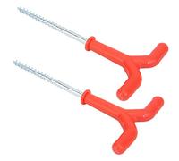 Qqmora Soportes para Cañas de Pescar en Hielo, Tornillos Duraderos para Accesorios de Pesca y Acampada Al Aire , 2 uds.