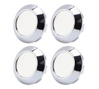 Qqmora Tapas Centrales de Rueda de 76mm, Cubierta de Cubo de ABS, Juego de 4 Uds. Protector de Cubo de Rueda Duradero para Coche, Camión, SUV, Accesorios para Vehículos (Electrochapado)