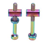 Qqmora Tornillo de Tija de Sillín de Bicicleta de Aleación de Titanio, Duradero, de Alta Resistencia, a Prueba de Herrumbre, M5 X 40 Mm, Tornillo de Fijación para Tija de Sillín para