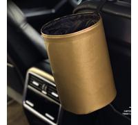 Qqmora Versátil Cubo de Basura Colgante para Coche, Impermeable, a Prueba de Fugas para una Fácil Limpieza y Vehículos Organizados, Práctico Cubo de Basura Plegable para Viajes por Carretera y (Beige)